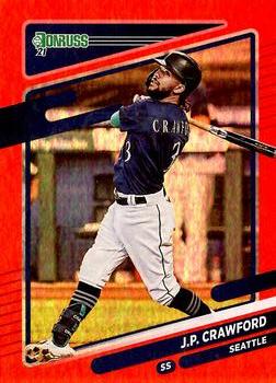 2021 Donruss - Holo Red #65 J.P. Crawford Front