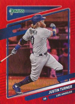 2021 Donruss - Holo Red #81 Justin Turner Front