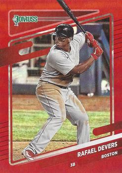2021 Donruss - Holo Red #141 Rafael Devers Front