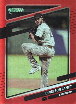 2021 Donruss - Holo Red #211 Dinelson Lamet Front