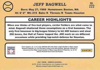 2021 Donruss - Holo Red #222 Jeff Bagwell Back