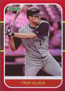 2021 Donruss - Holo Red #242 Troy Glaus Front