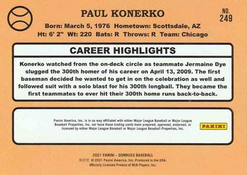 2021 Donruss - Holo Red #249 Paul Konerko Back
