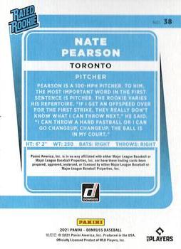 2021 Donruss - Independence Day #38 Nate Pearson Back