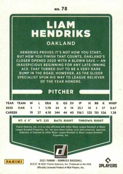 2021 Donruss - Independence Day #78 Liam Hendriks Back