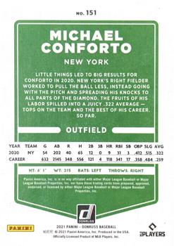 2021 Donruss - Independence Day #151 Michael Conforto Back
