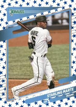 2021 Donruss - Independence Day #154a Starling Marte Front