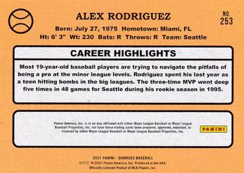 2021 Donruss - Independence Day #253a Alex Rodriguez Back