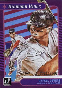 2021 Donruss - Red and White Stripes #5 Rafael Devers Front