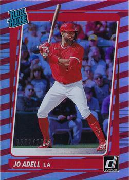 2021 Donruss - Red and White Stripes #33 Jo Adell Front