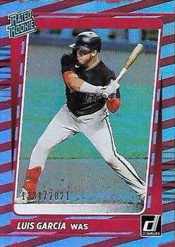 2021 Donruss - Red and White Stripes #45 Luis Garcia Front