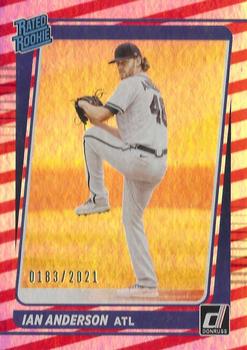2021 Donruss - Red and White Stripes #47 Ian Anderson Front