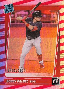 2021 Donruss - Red and White Stripes #48 Bobby Dalbec Front