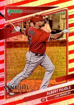 2021 Donruss - Red and White Stripes #70 Albert Pujols Front