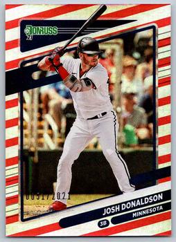 2021 Donruss - Red and White Stripes #79a Josh Donaldson Front
