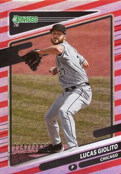 2021 Donruss - Red and White Stripes #90a Lucas Giolito Front