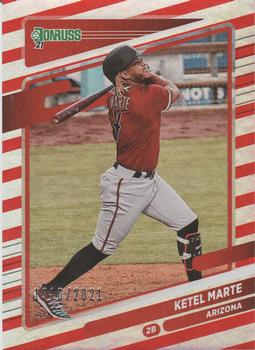 2021 Donruss - Red and White Stripes #113 Ketel Marte Front