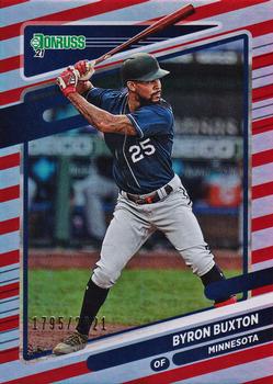 2021 Donruss - Red and White Stripes #136 Byron Buxton Front