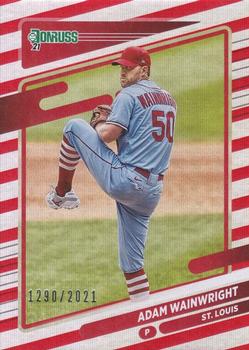2021 Donruss - Red and White Stripes #137 Adam Wainwright Front