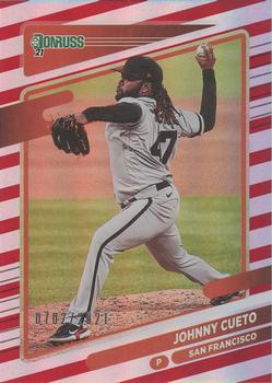 2021 Donruss - Red and White Stripes #169 Johnny Cueto Front