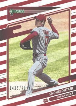 2021 Donruss - Red and White Stripes #199 Shohei Ohtani Front
