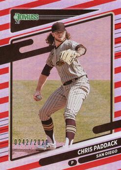 2021 Donruss - Red and White Stripes #207 Chris Paddack Front