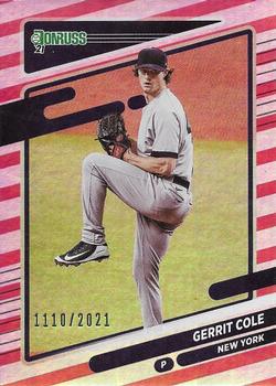 2021 Donruss - Red and White Stripes #212a Gerrit Cole Front