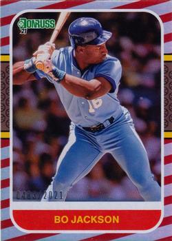 2021 Donruss - Red and White Stripes #213 Bo Jackson Front