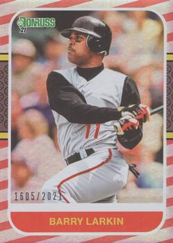 2021 Donruss - Red and White Stripes #215 Barry Larkin Front