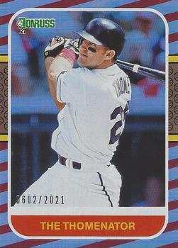 2021 Donruss - Red and White Stripes #216b Jim Thome Front