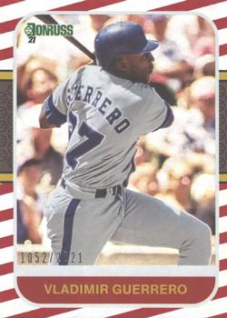 2021 Donruss - Red and White Stripes #217 Vladimir Guerrero Front