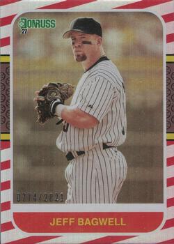 2021 Donruss - Red and White Stripes #222 Jeff Bagwell Front