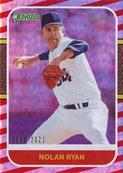 2021 Donruss - Red and White Stripes #225 Nolan Ryan Front