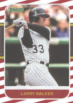 2021 Donruss - Red and White Stripes #227 Larry Walker Front