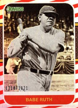 2021 Donruss - Red and White Stripes #228a Babe Ruth Front