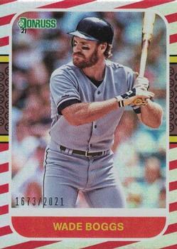 2021 Donruss - Red and White Stripes #238 Wade Boggs Front