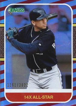 2021 Donruss - Red and White Stripes #253b Alex Rodriguez Front