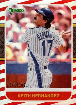 2021 Donruss - Red and White Stripes #256 Keith Hernandez Front