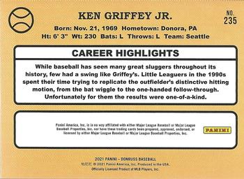 2021 Donruss - Career Stat Line #235b Ken Griffey Jr. Back