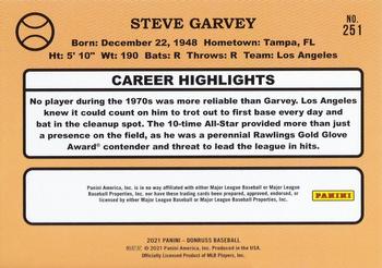 2021 Donruss - Career Stat Line #251 Steve Garvey Back