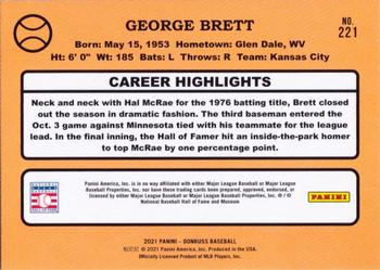 2021 Donruss - Season Stat Line #221 George Brett Back