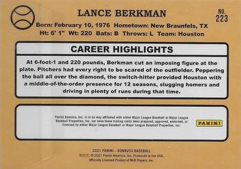 2021 Donruss - Season Stat Line #223 Lance Berkman Back