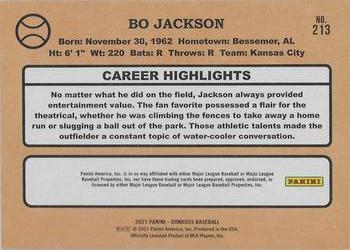 2021 Donruss - Presidential Collection #213 Bo Jackson Back