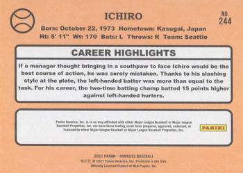 2021 Donruss - Presidential Collection #244 Ichiro Back