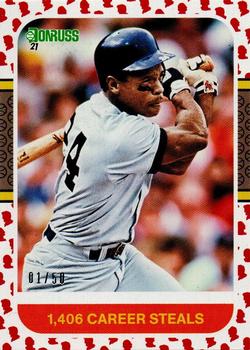 2021 Donruss - Presidential Collection #247b Rickey Henderson Front