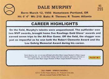 2021 Donruss - Presidential Collection #255 Dale Murphy Back