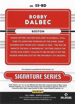 2021 Donruss - Signature Series #SS-BD Bobby Dalbec Back