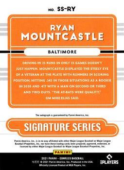 2021 Donruss - Signature Series #SS-RY Ryan Mountcastle Back
