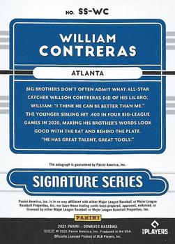 2021 Donruss - Signature Series #SS-WC William Contreras Back