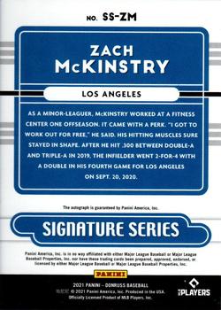 2021 Donruss - Signature Series #SS-ZM Zach McKinstry Back